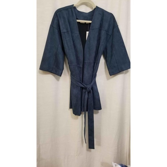 New with tags women's Chico's 1 soft blue suede like - Picture 2 of 8